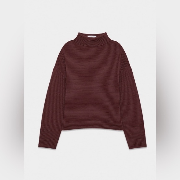 Aritzia Babaton ambrosia Maroon Turtleneck Sweater - Picture 9 of 10